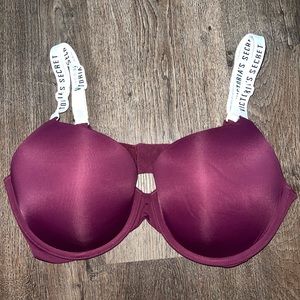 TWO New Victoria Secret Bra 36D Burgundy & Blue